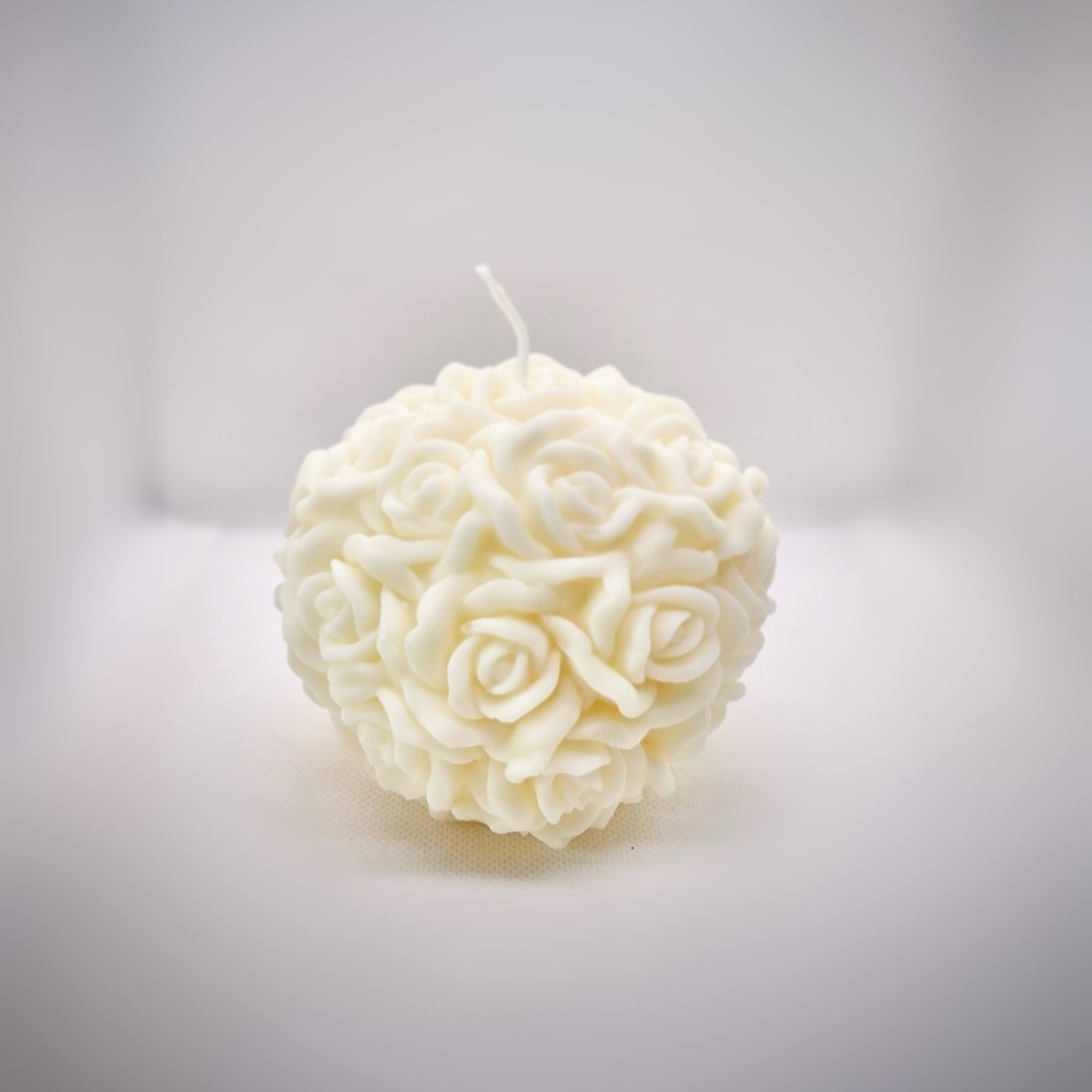 3D Rose Ball Candle